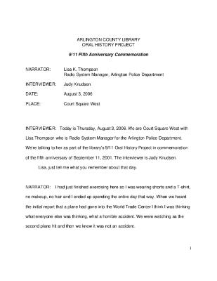 Lisa Thompson Interview