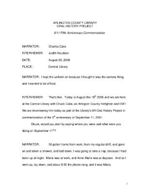 Charles Cake Interview