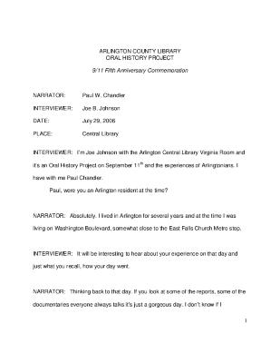 Paul Chandler Interview