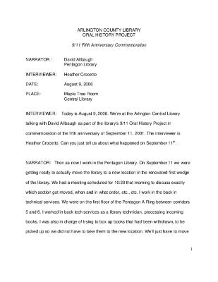 David Allbaugh Interview