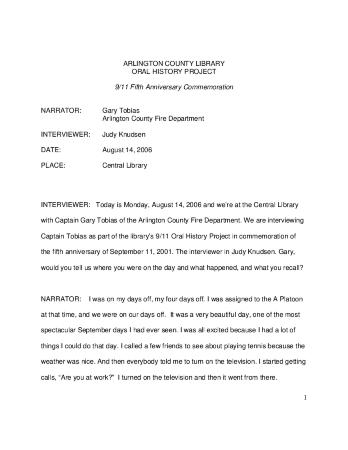 Gary Tobias Interview