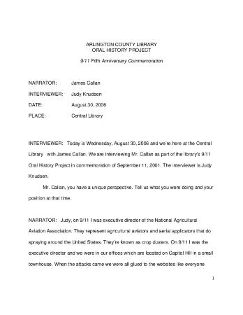 James Callan Interview