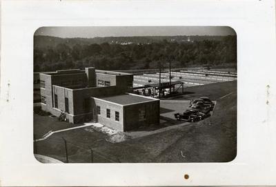 Sewage disposal plant and sludge beds, 1942
