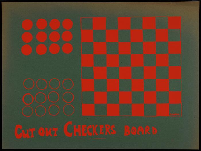 Cut Out Checkers Board