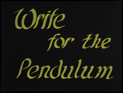 Write for the Pendulum