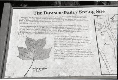 Dawson-Bailey Spring, historical marker, 1997